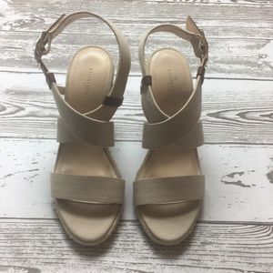 Banana Republic Canvas Wedges Size 8.5
